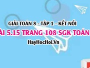 Bài 5.15 SGK Toán 8 tập 1 Kết nối tri thức